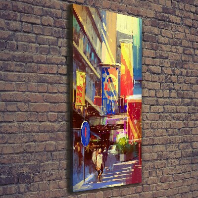 Impresión en lienzo vertical Ciudad colorida