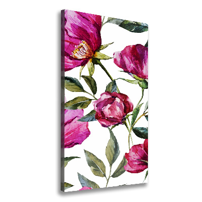 Impresión en lienzo vertical Amapolas