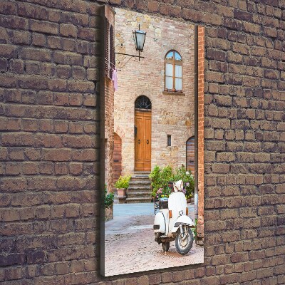Cuadro canvas decorativo para salón vertical calles italianas