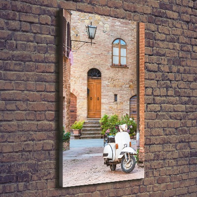 Cuadro canvas decorativo para salón vertical calles italianas