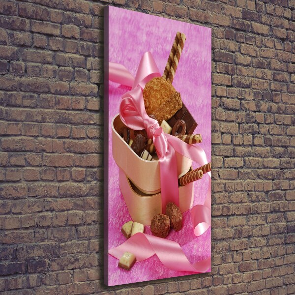Impresión en lienzo vertical Dulces