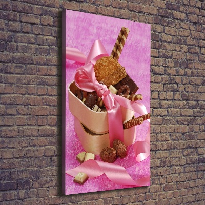 Impresión en lienzo vertical Dulces