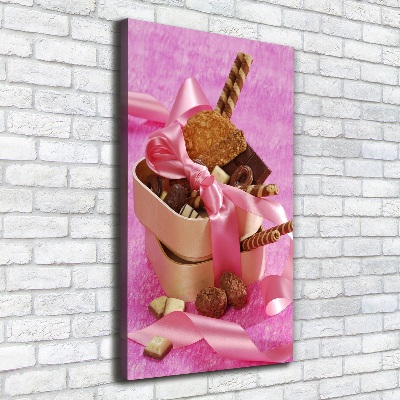 Impresión en lienzo vertical Dulces