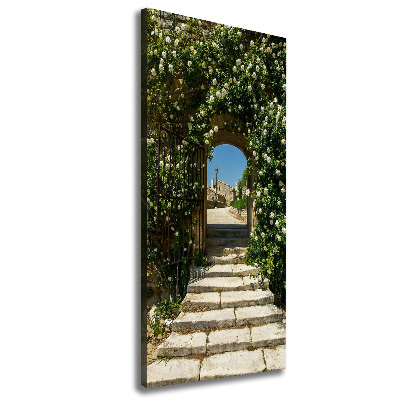 Fotografía en lienzo vertical Arco floral