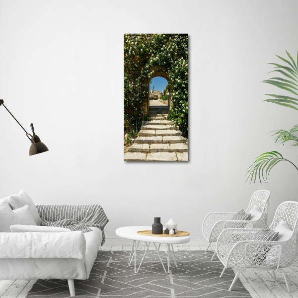 Fotografía en lienzo vertical Arco floral