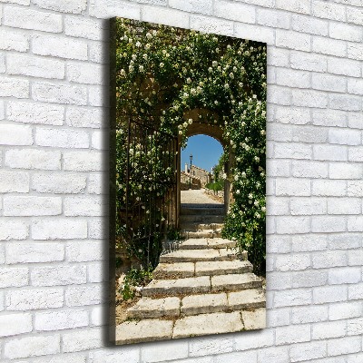 Fotografía en lienzo vertical Arco floral