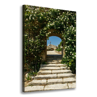 Fotografía en lienzo vertical Arco floral