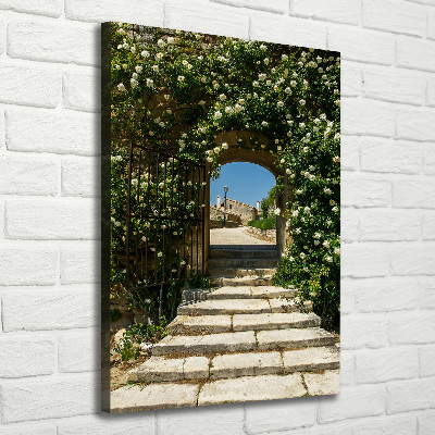 Fotografía en lienzo vertical Arco floral