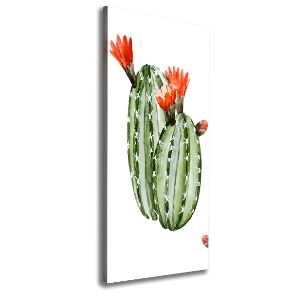 Cuadro moderno en lienzo resistente uv vertical Cactus