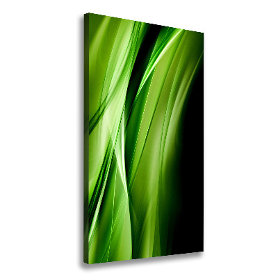 Foto obraz na płótnie pionowy Zielone fale tło