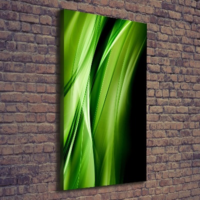 Foto obraz na płótnie pionowy Zielone fale tło