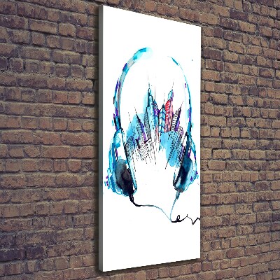 Foto-obraz canvas do salonu Muzyka miasta