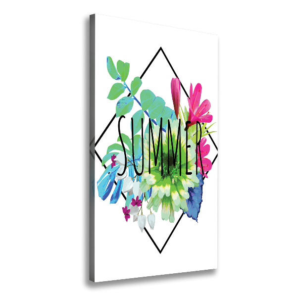 Cuadro moderno en lienzo resistente uv vertical Verano