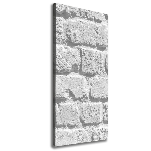 Cuadro canvas decorativo para salón vertical pared de ladrillos