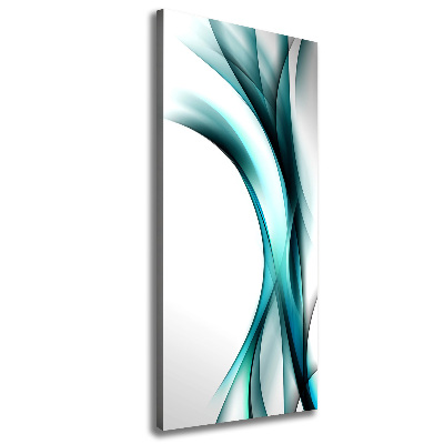 Cuadro moderno en lienzo resistente uv vertical Ondas abstractas