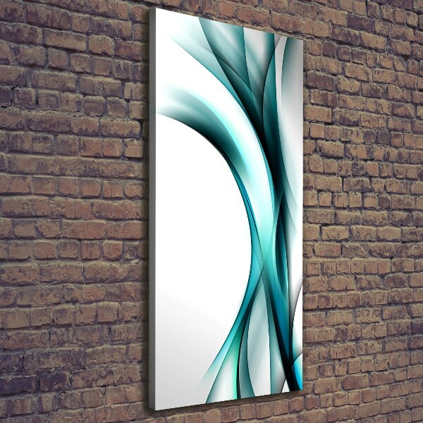 Cuadro moderno en lienzo resistente uv vertical Ondas abstractas
