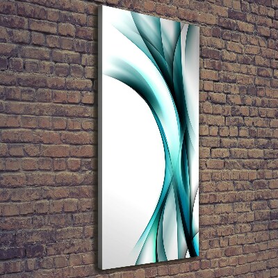 Cuadro moderno en lienzo resistente uv vertical Ondas abstractas
