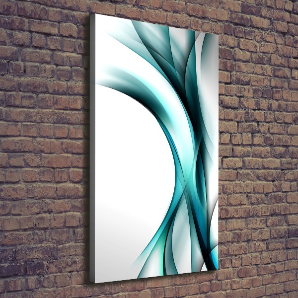 Cuadro moderno en lienzo resistente uv vertical Ondas abstractas