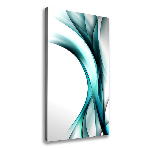 Cuadro moderno en lienzo resistente uv vertical Ondas abstractas