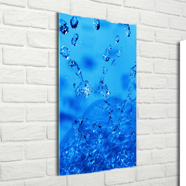 Cuadro moderno en lienzo resistente uv vertical Ondas abstractas