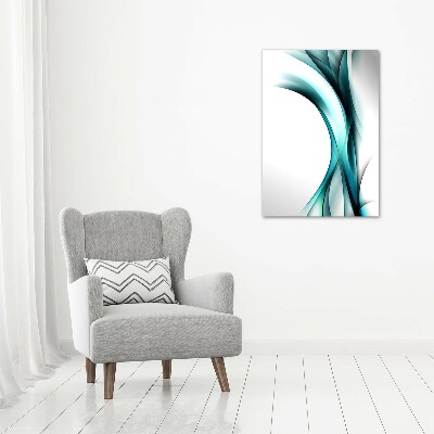 Cuadro moderno en lienzo resistente uv vertical Ondas abstractas
