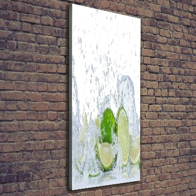 Cuadro canvas decorativo para salón vertical Limas