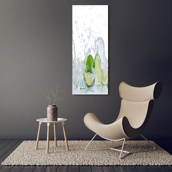 Cuadro canvas decorativo para salón vertical Limas