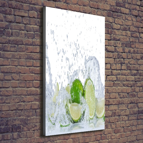 Cuadro canvas decorativo para salón vertical Limas