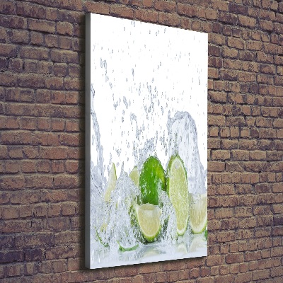 Cuadro canvas decorativo para salón vertical Limas