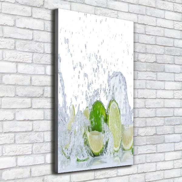 Cuadro canvas decorativo para salón vertical Limas