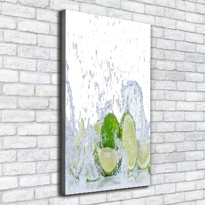Cuadro canvas decorativo para salón vertical Limas