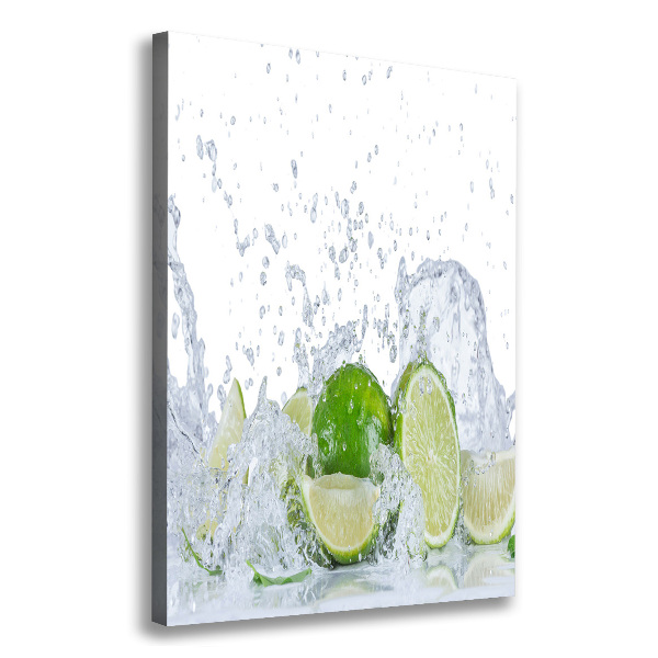 Cuadro canvas decorativo para salón vertical Limas
