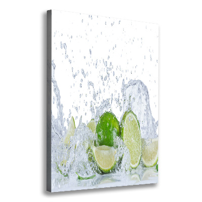 Cuadro canvas decorativo para salón vertical Limas
