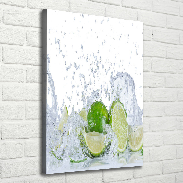Cuadro canvas decorativo para salón vertical Limas