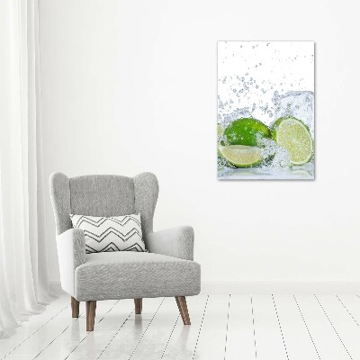 Cuadro canvas decorativo para salón vertical Limas