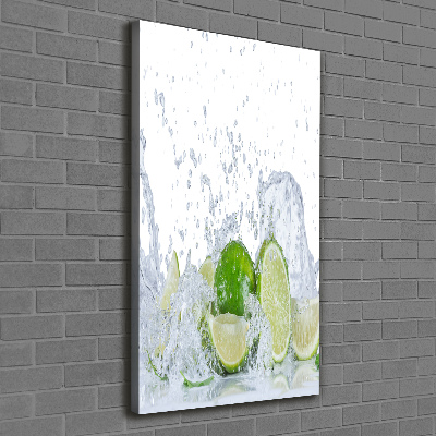 Cuadro canvas decorativo para salón vertical Limas