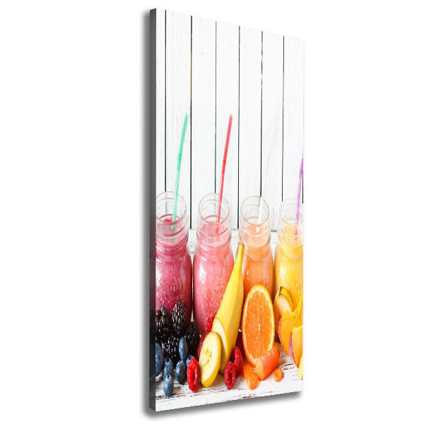 Cuadro moderno en lienzo resistente uv vertical Cócteles coloridos