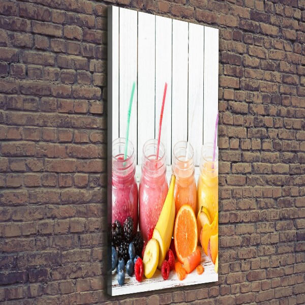 Cuadro moderno en lienzo resistente uv vertical Cócteles coloridos