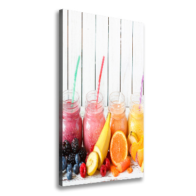 Cuadro moderno en lienzo resistente uv vertical Cócteles coloridos