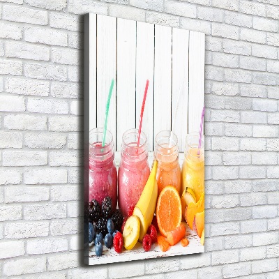 Cuadro moderno en lienzo resistente uv vertical Cócteles coloridos