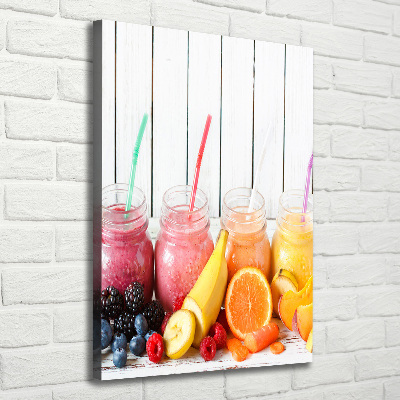 Cuadro moderno en lienzo resistente uv vertical Cócteles coloridos