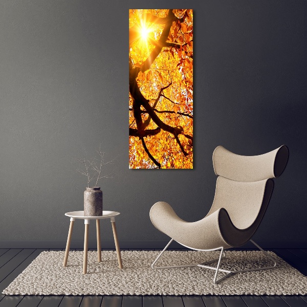 Fotografía en lienzo vertical Árbol de otoño