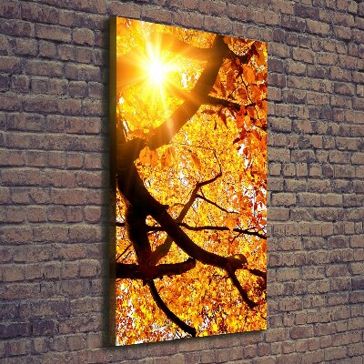 Fotografía en lienzo vertical Árbol de otoño