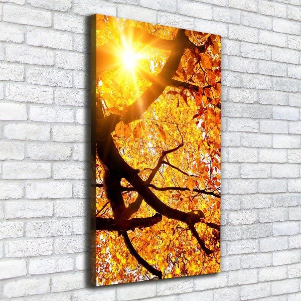 Fotografía en lienzo vertical Árbol de otoño