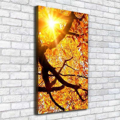 Fotografía en lienzo vertical Árbol de otoño