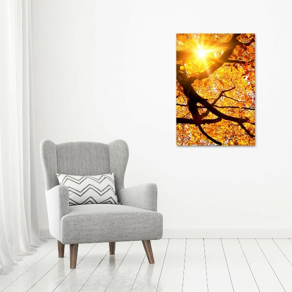 Fotografía en lienzo vertical Árbol de otoño