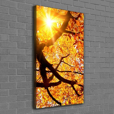 Fotografía en lienzo vertical Árbol de otoño