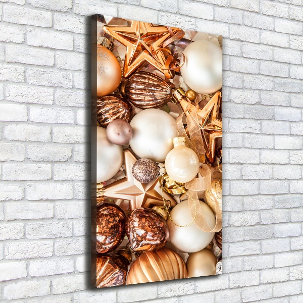 Fotografía en lienzo vertical decoraciones navideñas