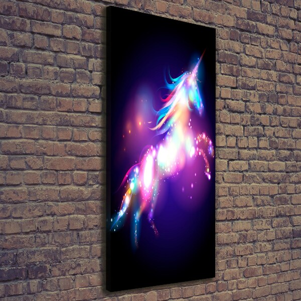 Fotografía en lienzo vertical Unicornio mágico
