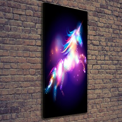 Fotografía en lienzo vertical Unicornio mágico